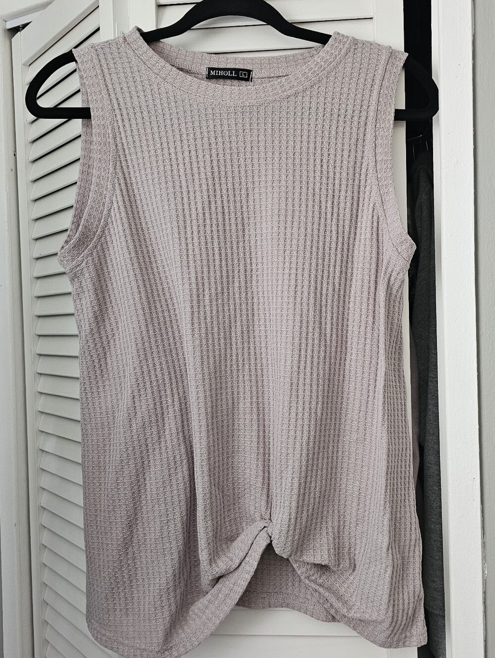 Waffle Knit Knot Top